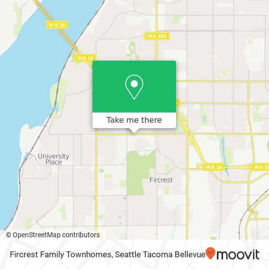 Mapa de Fircrest Family Townhomes