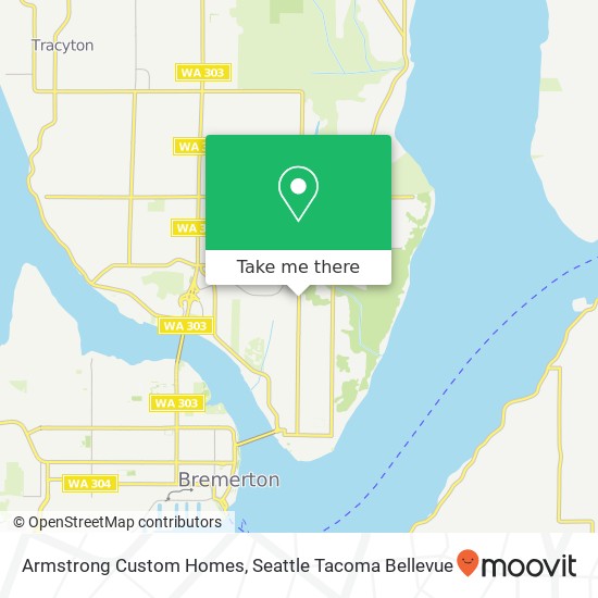 Armstrong Custom Homes map