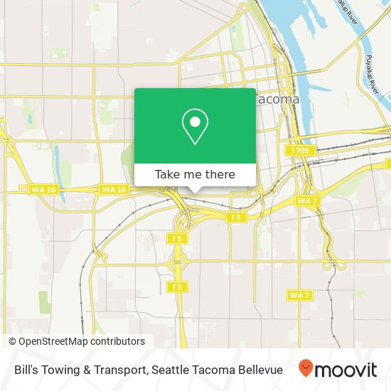 Bill's Towing & Transport map