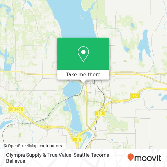 Olympia Supply & True Value map