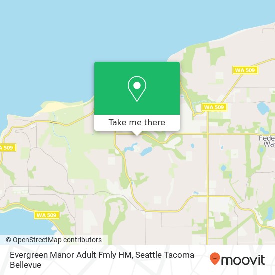 Mapa de Evergreen Manor Adult Fmly HM