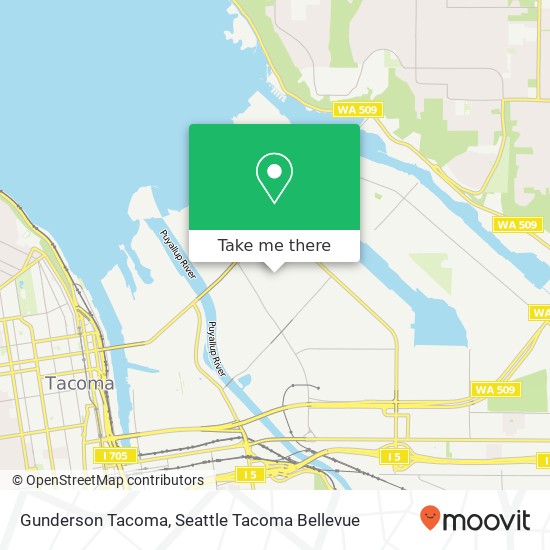Gunderson Tacoma map