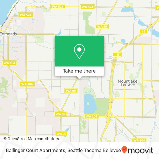 Mapa de Ballinger Court Apartments