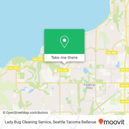 Mapa de Lady Bug Cleaning Service