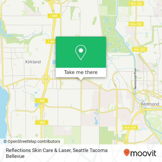 Mapa de Reflections Skin Care & Laser