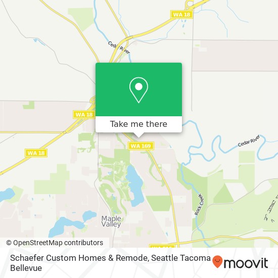 Schaefer Custom Homes & Remode map