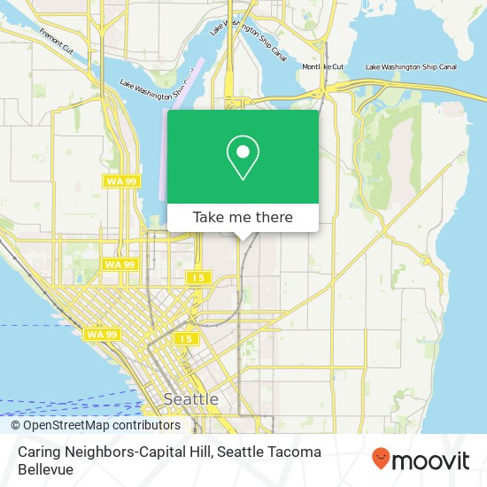 Mapa de Caring Neighbors-Capital Hill