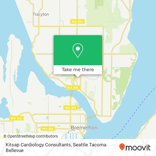 Kitsap Cardiology Consultants map