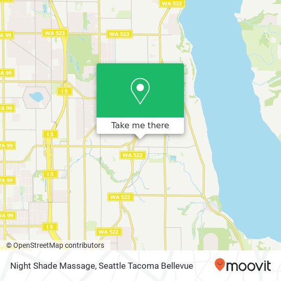 Night Shade Massage map