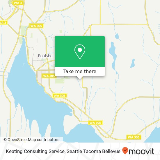 Mapa de Keating Consulting Service