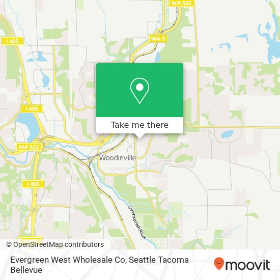 Evergreen West Wholesale Co map