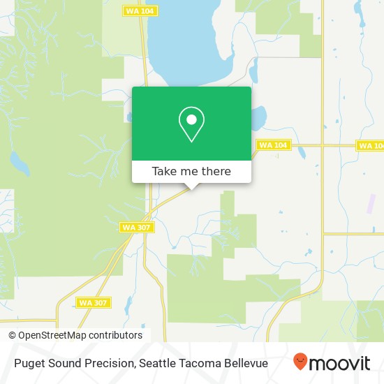 Puget Sound Precision map