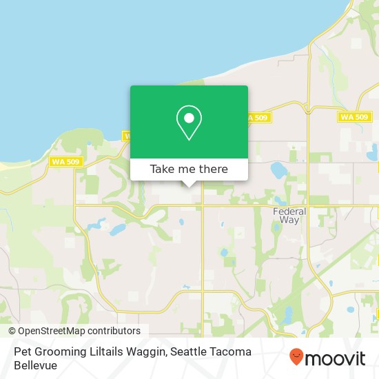 Pet Grooming Liltails Waggin map