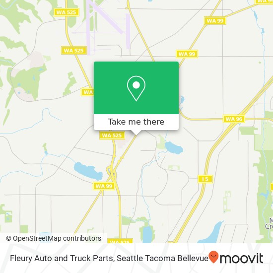 Fleury Auto and Truck Parts map
