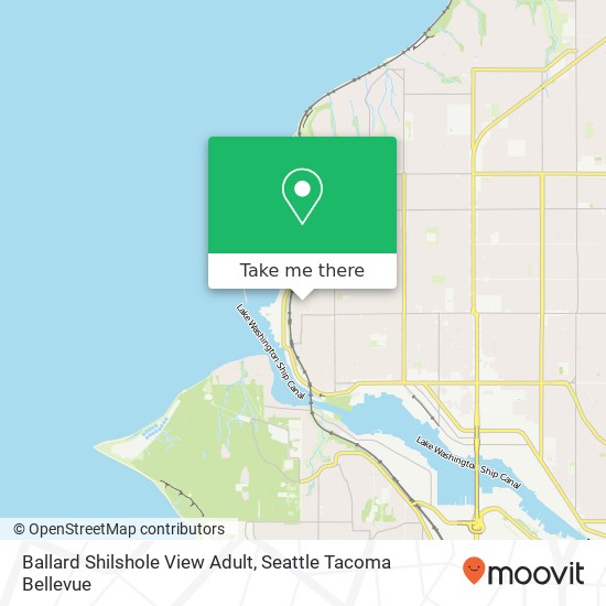 Mapa de Ballard Shilshole View Adult