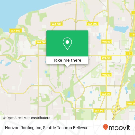 Mapa de Horizon Roofing Inc