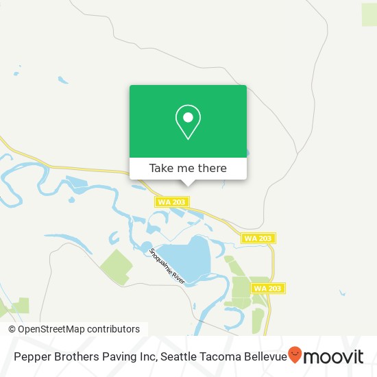 Pepper Brothers Paving Inc map