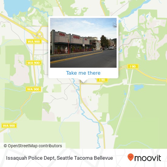 Issaquah Police Dept map
