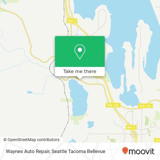 Mapa de Waynes Auto Repair