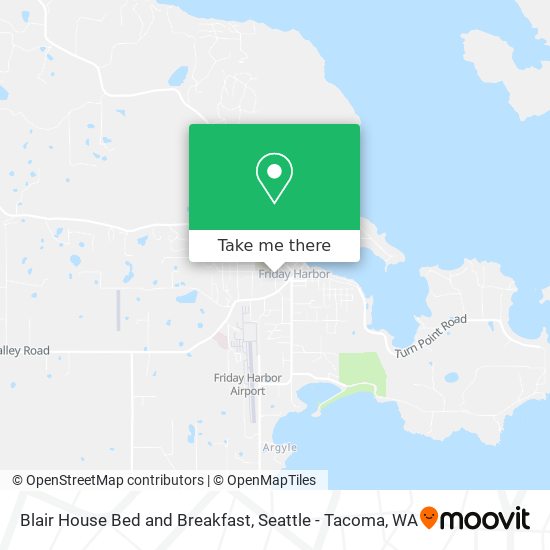 Blair House Bed and Breakfast map