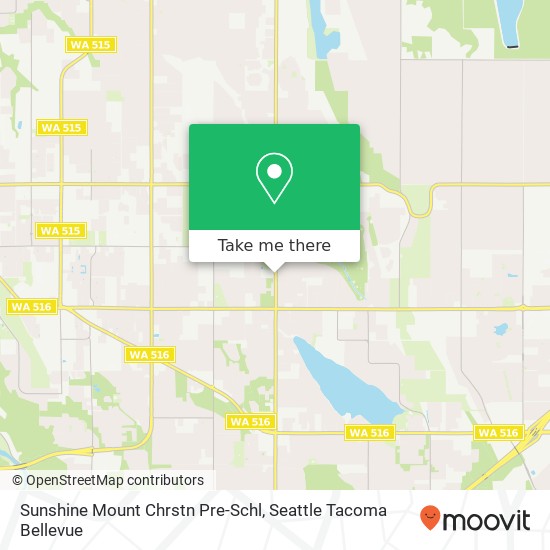 Sunshine Mount Chrstn Pre-Schl map