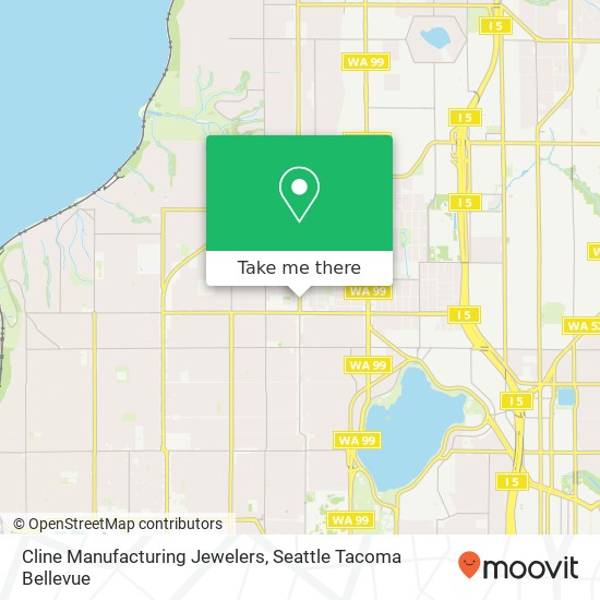 Cline Manufacturing Jewelers map