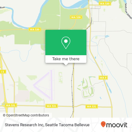 Stevens Research Inc map