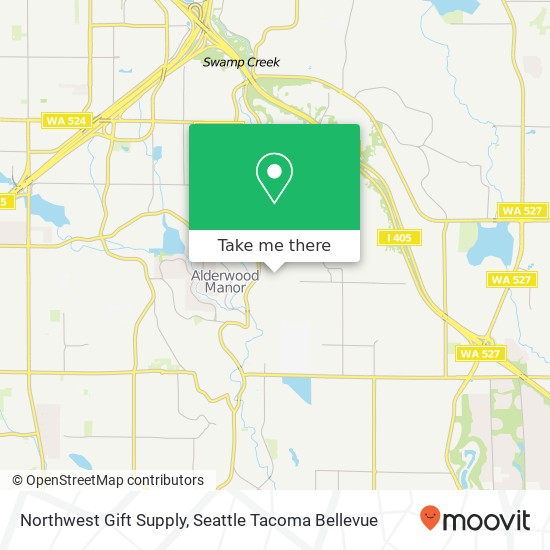 Mapa de Northwest Gift Supply