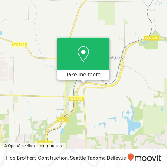 Hos Brothers Construction map