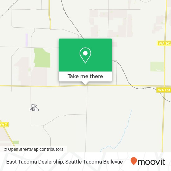 East Tacoma Dealership map