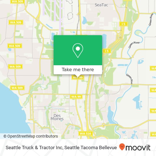 Mapa de Seattle Truck & Tractor Inc