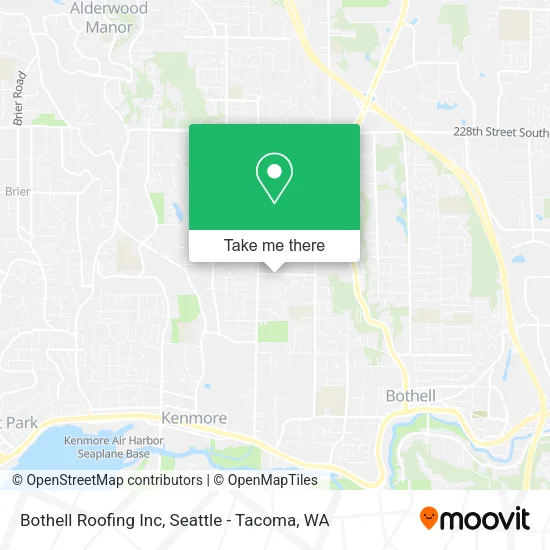 Bothell Roofing Inc map