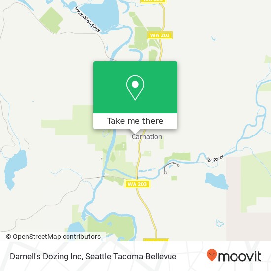 Darnell's Dozing Inc map