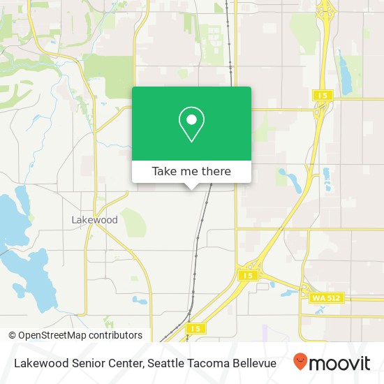 Lakewood Senior Center map