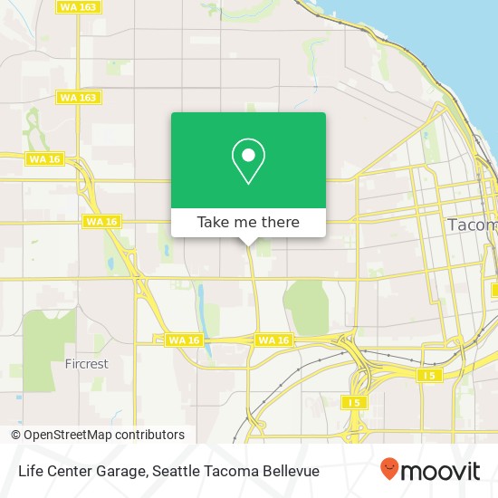 Life Center Garage map