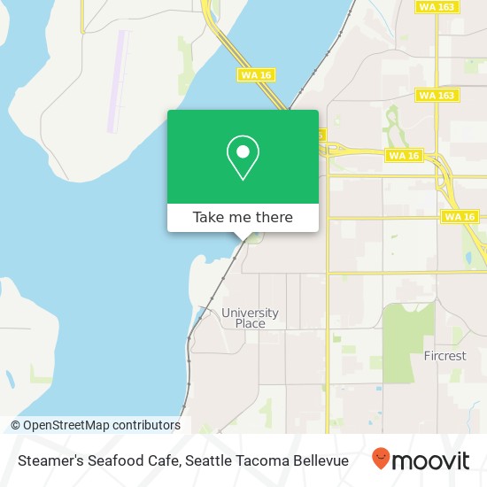 Mapa de Steamer's Seafood Cafe