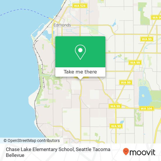 Chase Lake Elementary School map