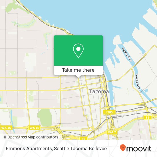 Mapa de Emmons Apartments