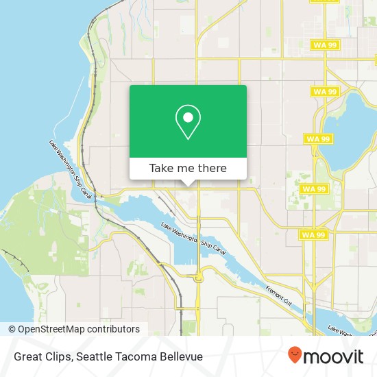 Great Clips map