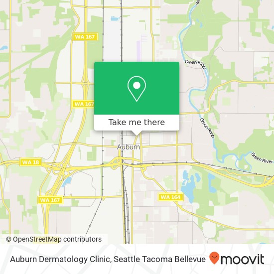 Mapa de Auburn Dermatology Clinic