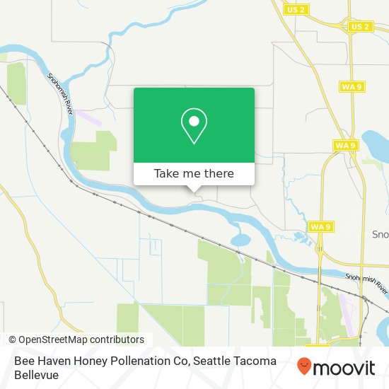 Bee Haven Honey Pollenation Co map