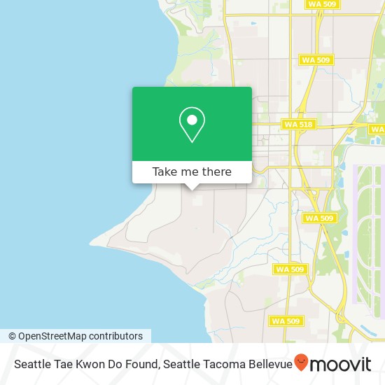 Seattle Tae Kwon Do Found map