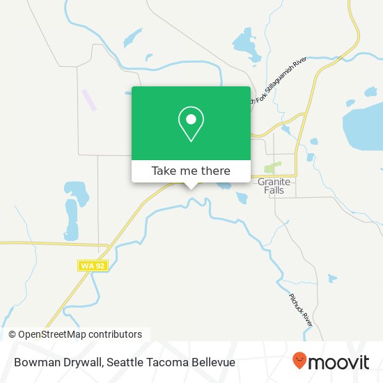 Bowman Drywall map