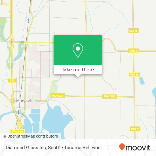 Diamond Glass Inc map