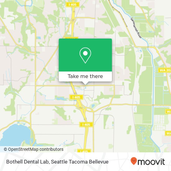 Bothell Dental Lab map