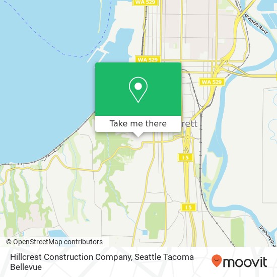 Mapa de Hillcrest Construction Company