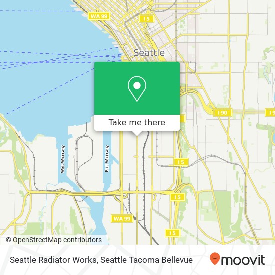 Seattle Radiator Works map