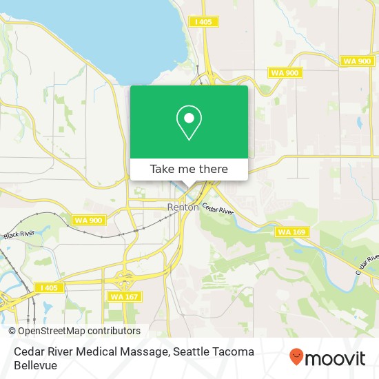 Cedar River Medical Massage map