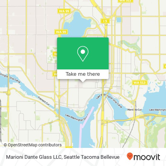 Mapa de Marioni Dante Glass LLC