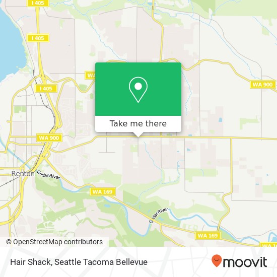 Hair Shack map